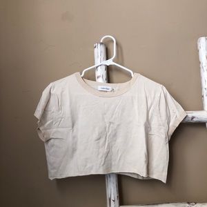 calvin klein cream baby tee!